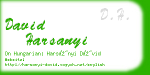 david harsanyi business card